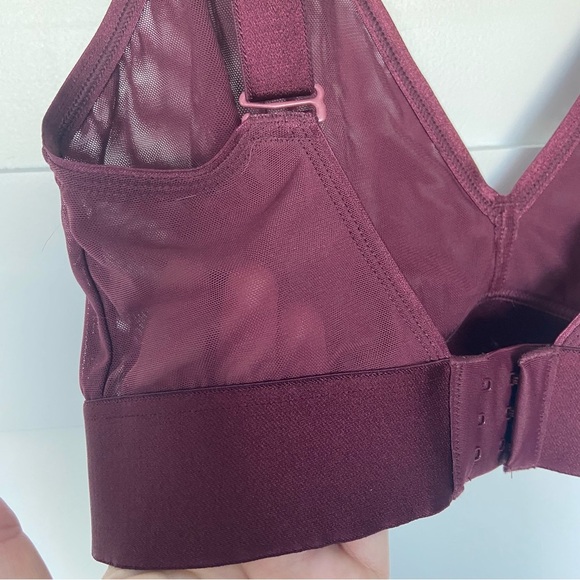 Parade Burgundy Mesh Bralette 32DD - Picture 3 of 10